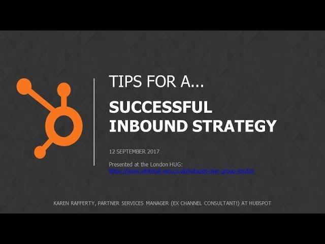 Inbound marketing strategy (2018): Tips for a successful implementation (Training)