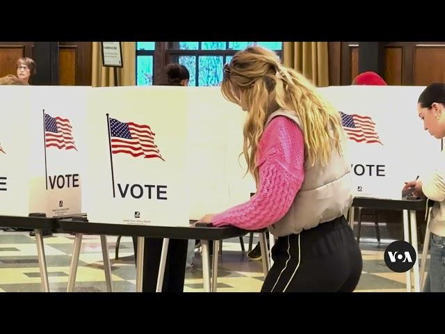 Voters line up to cast their ballots for US president | VOA News