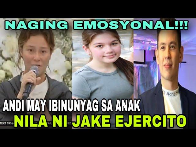 ANDI MAY IBINUYAG SA ANAK NILA NI JAKE EJERCITO NA SI ELLIE I NAGING EMOSYONAL SA NAGING UPDATE