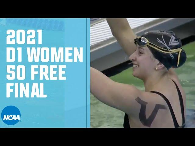 Women's 50 Freestyle Final | 2021 NCAA Swimming Championships