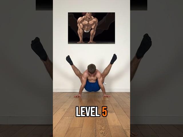 Manga/anime poses, level 1 to 10  #workout #flexibility #yoga #mobility #amazing #gym #anime #wtf