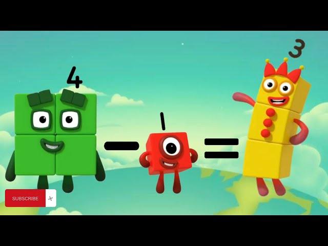 Part 1 : Learning Subtraction with Number blocks 1-2 | Math For Kids | Number blocks | Tamberlay