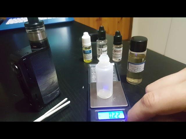 ازاي تعمل الايليكويد او سائل الشيشة الإلكترونية للفيب ..DIY e liquid بالعربي. ريسبي جديدة..