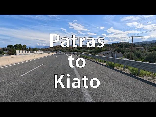 [4K] Driving from Patras to Kiato (GR)