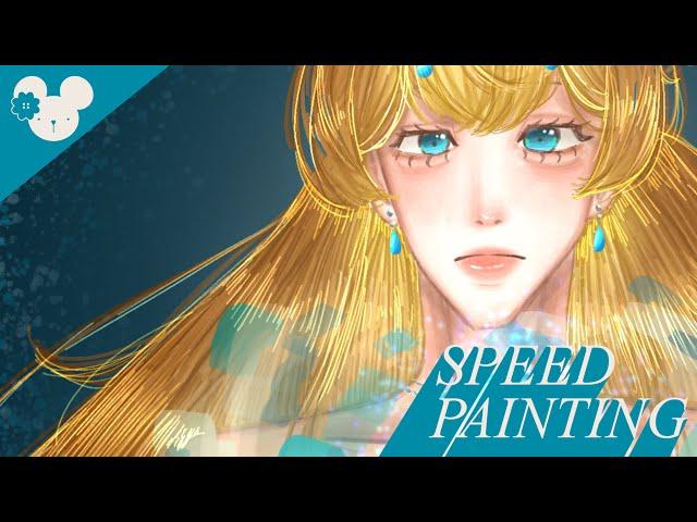 탄생석 아쿠아마린 Aquamarine [SPEED PAINTING]