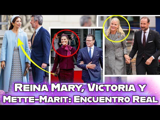 Encuentro Real en Alemania: La Reina Mary, la Princesa Victoria y la Princesa Mette-Marit Deslumbran