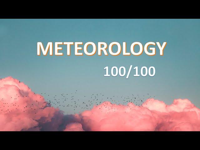 HOW TO SCORE 100 IN METEOROLOGY | DGCA EXAMS | DOC.PILOT10 AVIATION CLASSES