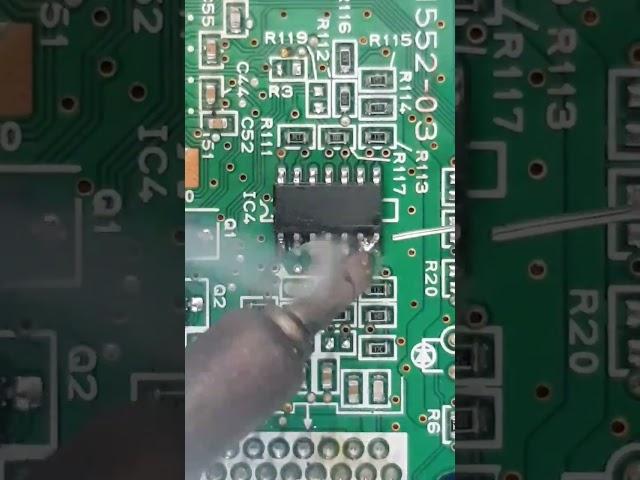 havya ile smd entegre lehimleme #elektronik #smd #entegre