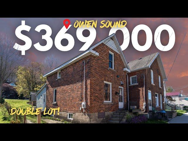 Sold! Check out this great starter home for $369,000 on a double lot in Owen Sound!