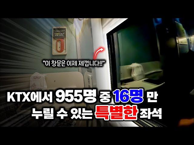 KTX 승객 중 단 '1.6%'만 누릴 수 있는 특별한 좌석 탑승기