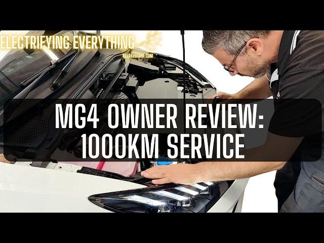 MG4 Australia: What happens at 1000km service?