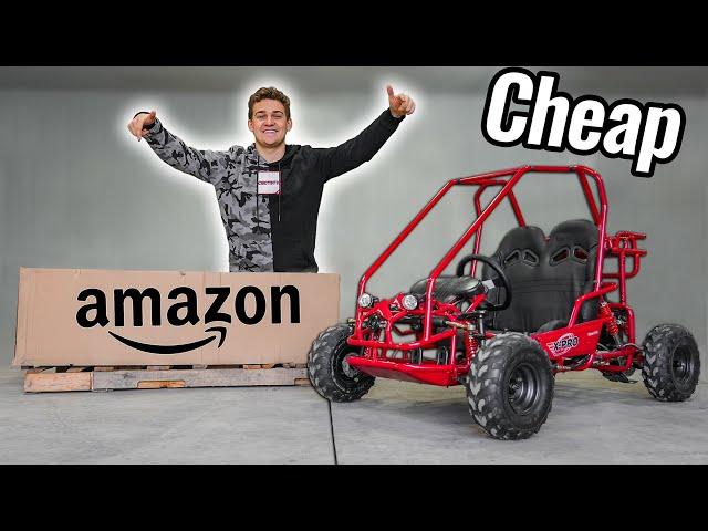 Testing Cheap Amazon Go Kart!! (It gets Destroyed)