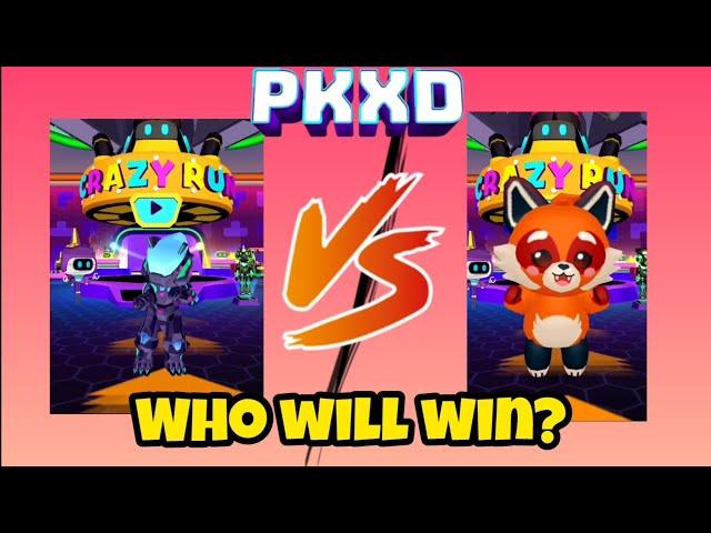 DINOSAUR ARMOR VS RED PANDA ARMOR (PK XD CHALLENGE)