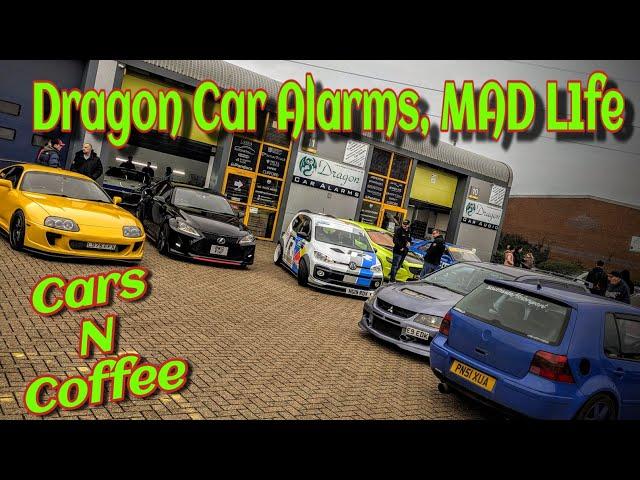 Cars & Coffee CHAOS! MAD L1fe & Dragon Car Alarms EPIC Debut Event