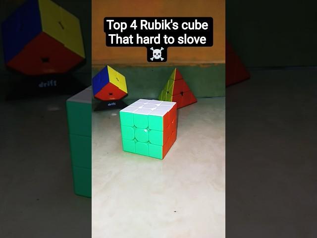 Top 4 Rubiks cube that hard to slove ️#collection #shorts
