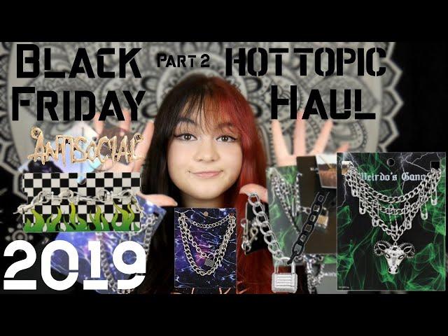 HUGE HOT TOPIC BLACK FRIDAY JEWELRY HAUL 2019 | Part 2 | EGirl/EBoy, Chains, Necklaces, Earrings