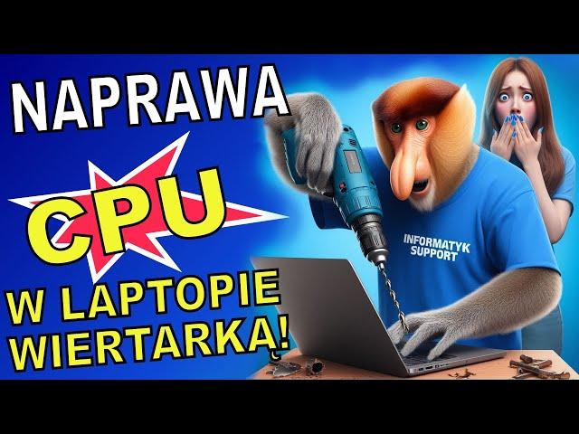 Spalone CPU w laptopie? Naprawiam wiertarką! Chiński laptop Teclast F15S się nie włącza.