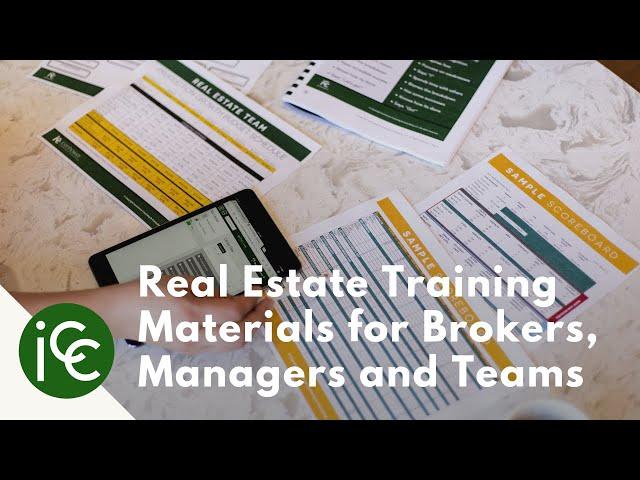 Real Estate Training Materials for Brokers, Managers & Teams