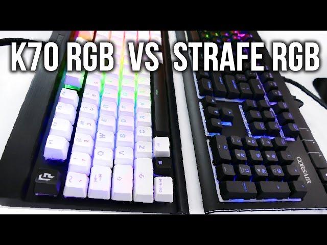 Corsair Strafe RGB vs Corsair Gaming K70 RGB Mechanical Keyboard Comparison