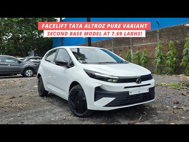 1st on Youtube! Facelift Tata Altroz ​​Pure 2025 Walkaround in Hindi | Tata Altroz ​​Facelift 2025