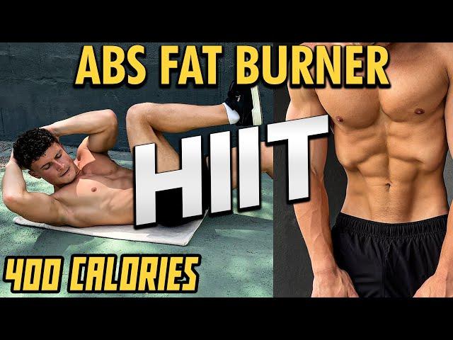 FAT BURNING HIT ABS WORKOUT - 22min of SWEATING (burn 400calories)