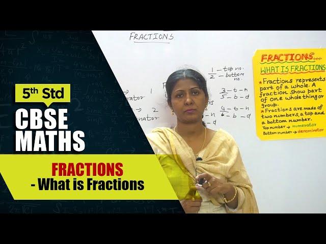 5th Std CBSE Maths Syllabus | Fractions - What is Fractions  | CBSE Maths Part-1