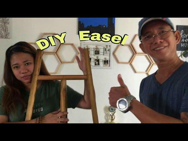 How to make.# DIY Easel for only 250 pesos || I suprised my daughter!