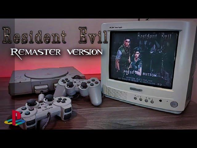 Resident Evil: Remaster Version - Playstation Gameplay - CRT