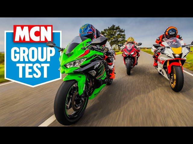 Kawasaki ZX-4RR tested on UK roads against Yamaha's R7 & Honda CBR650R | MCN Review