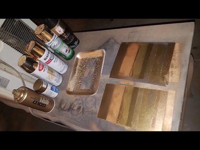 Gold Paint Tests Part 1 - Prepwork Ho!