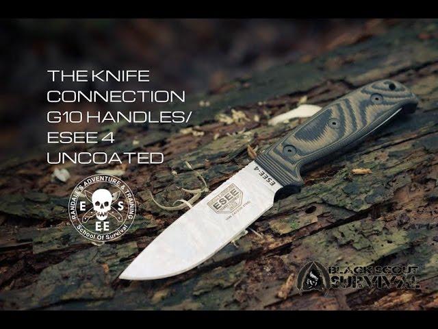 The Knife Connection G10 Handles/Uncoated ESEE-4- Black Scout Reviews