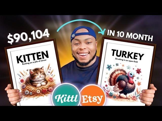 $300k Print On Demand Idea | New Etsy Shop! | Best AI Tool? | Digital Product Wall Art Idea