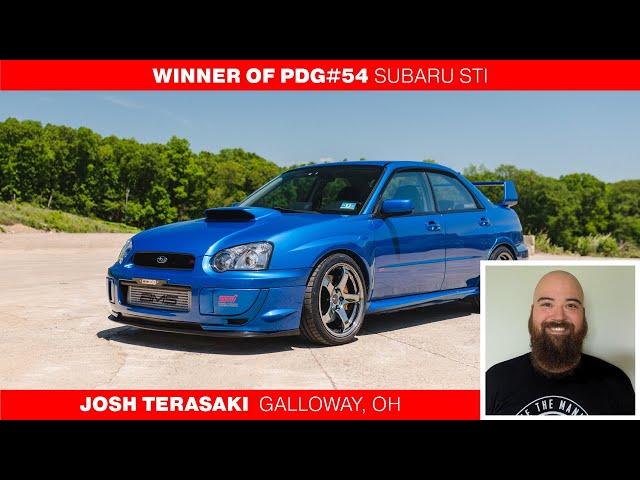 PrimeDriven Giveaway #54 500HP STI Winner!