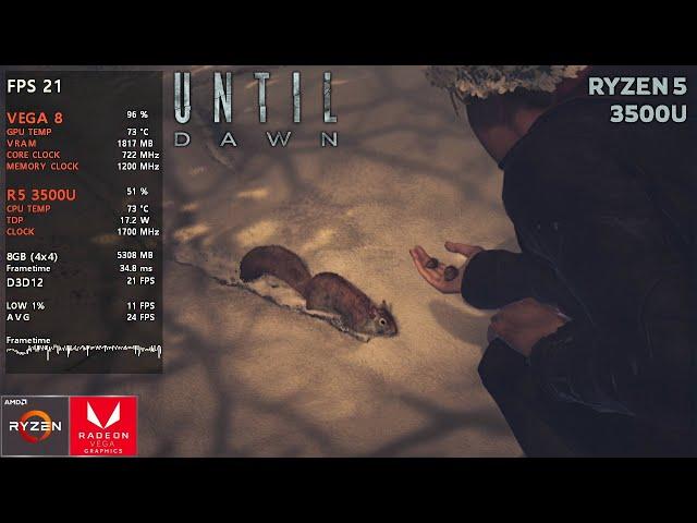 UNTIL DAWN - RYZEN 5 3500U - 8GB RAM - VEGA 8 - BENCHMARK