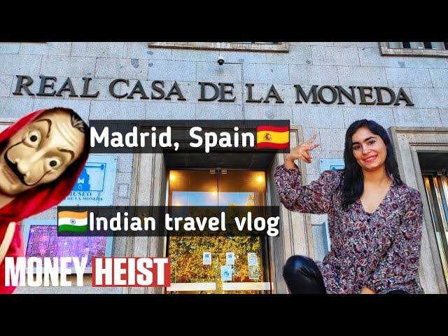 Madrid city tour by an Indian girl | capital of Spain | Money heist bank| Spain4k|subtitles