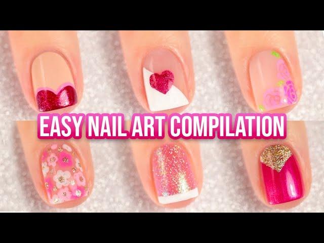 Valentine's Day Nail Art Designs Compilation (great for beginners!!) || KELLI MARISSA