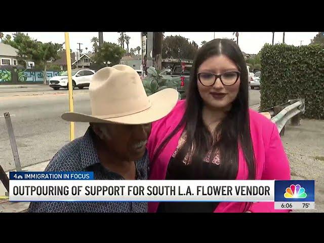 Good Samaritan buys everything from elderly flower vendor in LA