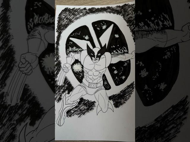 Wolverine Sketch Cover #art #drawing #brushpen #wolverine