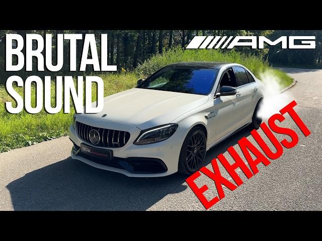 510HP  Mercedes AMG C63 S Brutal Exhaust Sound  After OPF Delete – V8 Power!