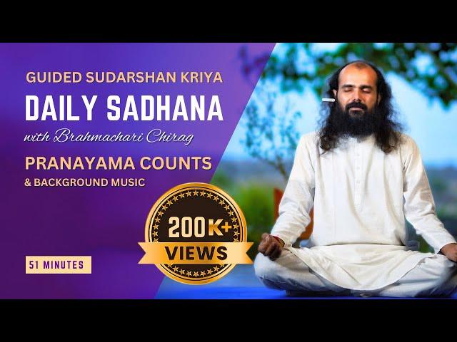 Pranayam Counts for Sudarshan Kriya | 51 min | Art Of Living | daily Sudarshan Kriya practice