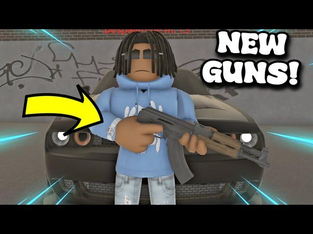 I UESED THE NEW GUNS TO SPIN  ON OPPS IN THIS SOUTH BRONX ROBLOX HOOD GAME!