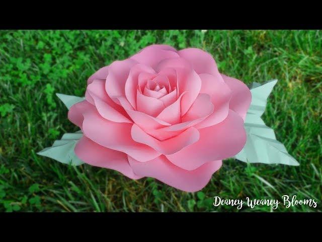 Paper Flower DIY Tutorial: Paper Rose Large