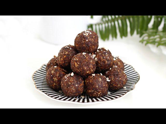 Zdrave proteinske kuglice od urmi - od samo 3 sastojka / Dates balls / Финиковые шарики