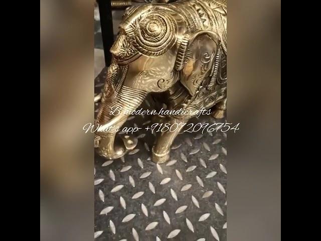 Brass elephant statue -12inches height- best quality- best service- best price .