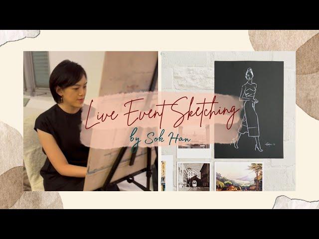 Event Artistry in Singapore - Live Event Sketching by Sok Han