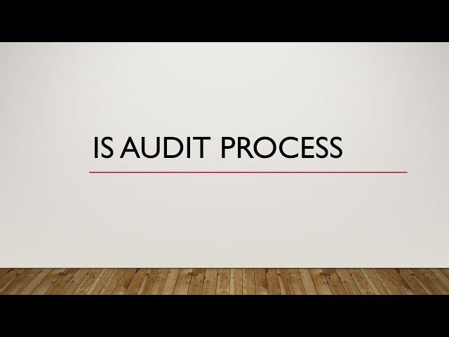 Information System Audit Process