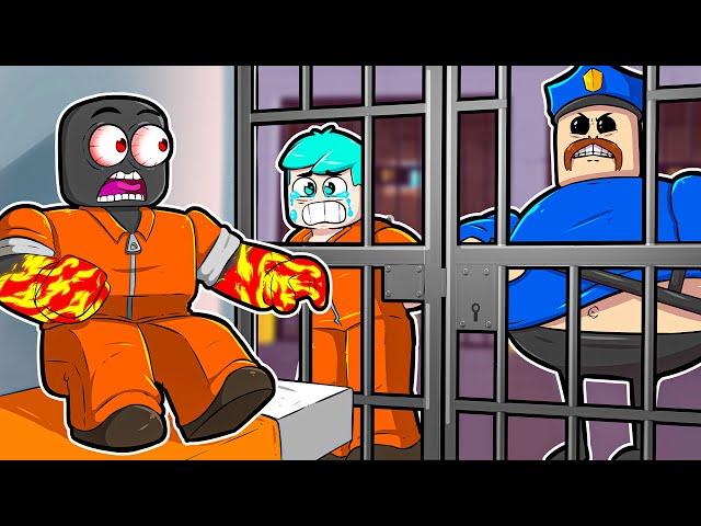 ESCAPE DO POLICIAL GORDÃO NA PRISÃO PERIGOSA DO ROBLOX!