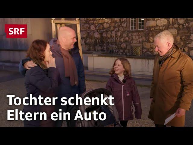 Doppelte Überraschung: Treffen mit Idol Nik Hartmann und neues Auto | Happy Day | SRF