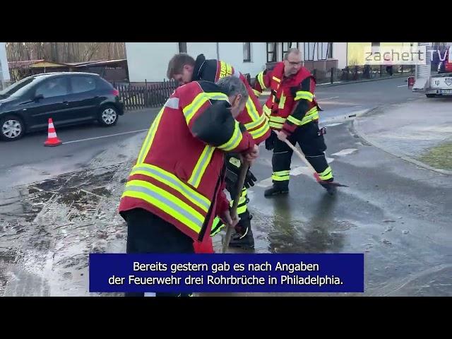 Rohrbrüche halten Feuerwehr in Atem