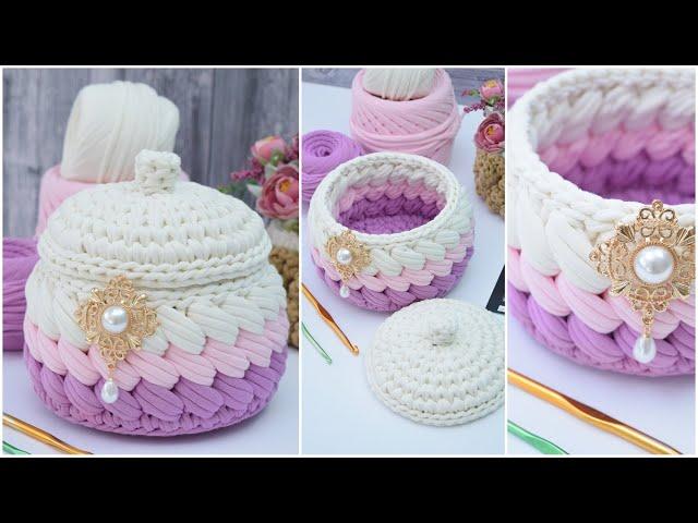 Crochet Marshmallow basket An amazing experience for beginners